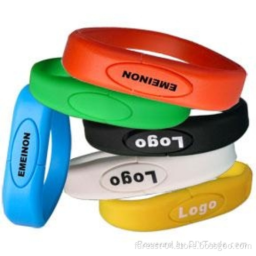 PVC Wristband USB Flash Memory Bracelet USB Flash Drive